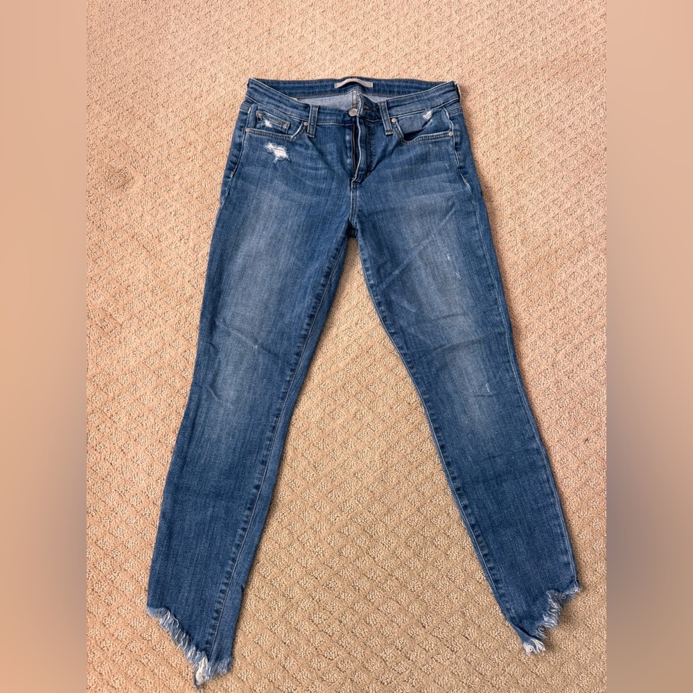 Joe's Jeans Women's Distressed Blue Skinny Jeans